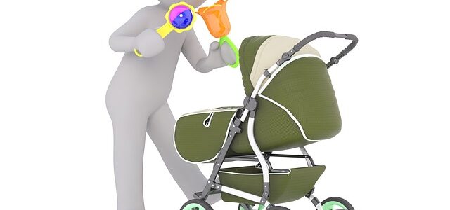 babysitting pushing pram